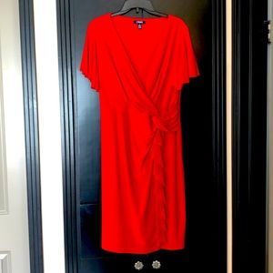 Ralph Lauren Chaps Red short sleeves dress 16W